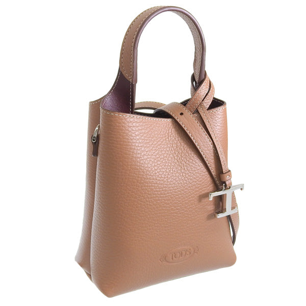トッズ バッグ レディース ハンドバッグ 2WAY ショルダーバッグ レザー ブラウン APA P. TELEF. PEND. T TRAC PEL MICR XBWAPAT9000QRI9P13 TOD'S 母の日 土日祝も毎日発送します