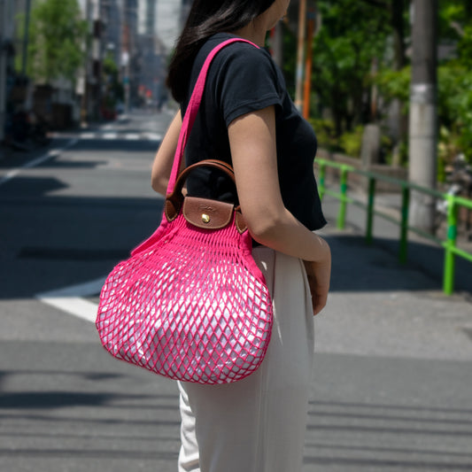 ロンシャン バッグ レディース ハンドバッグ 2WAYバッグ ショルダーバッグ ピンク LE PLIAGE FILET 10121-HVH-P73 LONGCHAMP 母の日　土日祝も毎日発送します