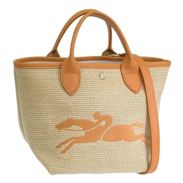 ロンシャン バッグ レディース ハンドバッグ 2WAY ショルダーバッグ ベージュ×オレンジ 10144-HZB-222 LONGCHAMP 母の日　土日祝も毎日発送します