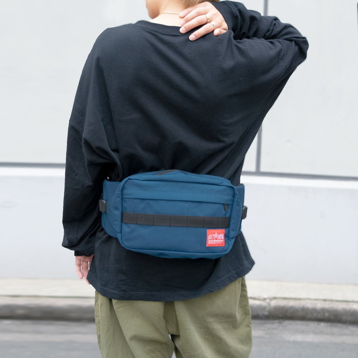 マンハッタンポーテージ Manhattan Portage ウエストバッグ ウエストポーチ ボディバッグ メンズ 1104-navy 男性 プレゼント ギフト ブランド 新生活 母の日　土日祝も毎日発送します