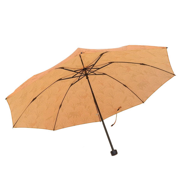 モンベル 日傘 折りたたみ 晴雨兼用 軽量 メンズ レディース 折り畳み傘 折りたたみ傘 UVカット 丈夫 トレッキング ブラウンマルチ オレンジ プリント トレッキングアンブレラ 55 1128754FOUR mont-bell