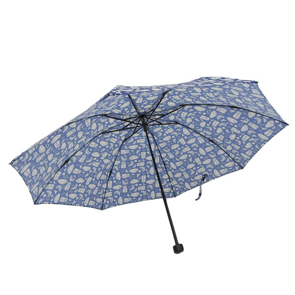 モンベル 日傘 折りたたみ 晴雨兼用 軽量 メンズ レディース 折り畳み傘 折りたたみ傘 UVカット 丈夫 トレッキング ネイビーマルチ プリント トレッキングアンブレラ 55 1128754THREE mont-bell