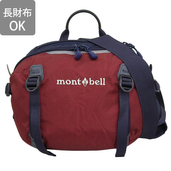 モンベル バッグ メンズ レディース ボディバッグ ウエストバッグ ナイロン ワインレッド トレールランバーパック Trail Lumbar Pack4 1133198GARN mont-bell