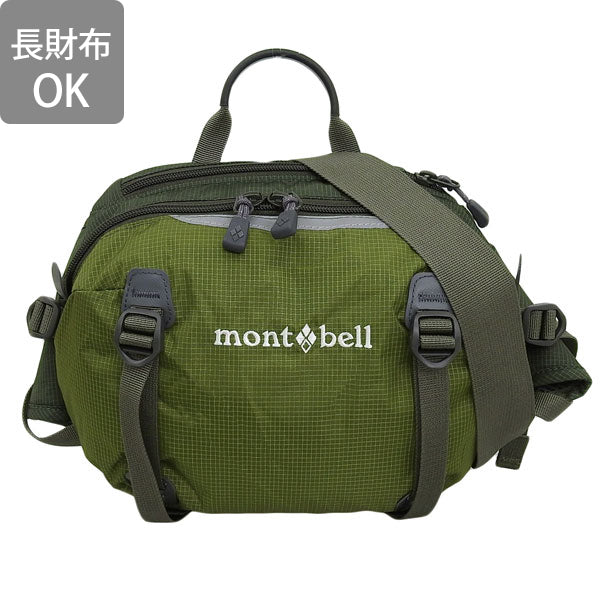 モンベル バッグ メンズ レディース ボディバッグ ウエストバッグ ナイロン グリーン トレールランバーパック Trail Lumbar Pack4 1133198THYM mont-bell