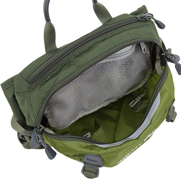 モンベル バッグ メンズ レディース ボディバッグ ウエストバッグ ナイロン グリーン トレールランバーパック Trail Lumbar Pack4 1133198THYM mont-bell