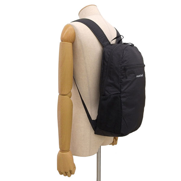 モンベル バッグ メンズ レディース リュック リュックサック バックパック 15L ナイロン ブラック ポケッタブル ライトパック 15 1133470BK mont-bell A4対応