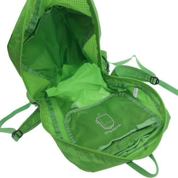 モンベル バッグ メンズ レディース リュック リュックサック バックパック ナイロン グリーン ポケッタブル ライトパック 20 1133471GN mont-bell A4対応