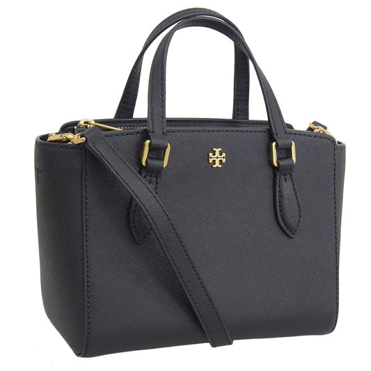 トリーバーチ バッグ レディース トートバッグ アウトレット ブラック EMERSON MINI TOP ZIP TOTE 138366-001 TORY BURCH