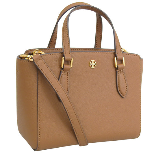 トリーバーチ バッグ レディース トートバッグ アウトレット ブラウン EMERSON MINI TOP ZIP TOTE 138366-909 TORY BURCH