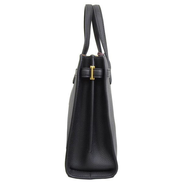 トリーバーチ バッグ レディース ハンドバッグ レザー ブラック ROBINSON SMALL SATCHEL 143194-001 TORY BURCH