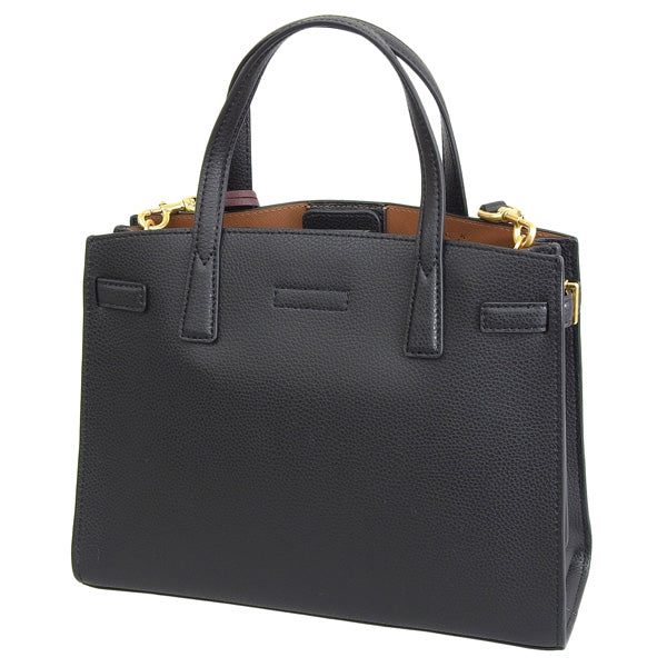 トリーバーチ バッグ レディース ハンドバッグ レザー ブラック ROBINSON SMALL SATCHEL 143194-001 TORY BURCH