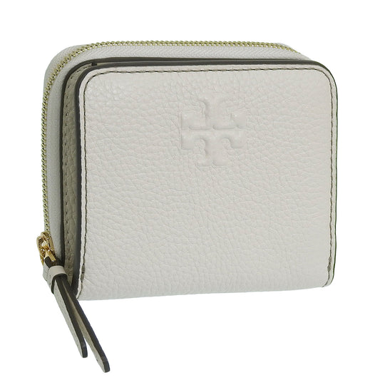 トリーバーチ 財布 レディース 二つ折り財布 アウトレット レザー ベージュ THEA BIFOLD WALLET 146463-104 TORY BURCH