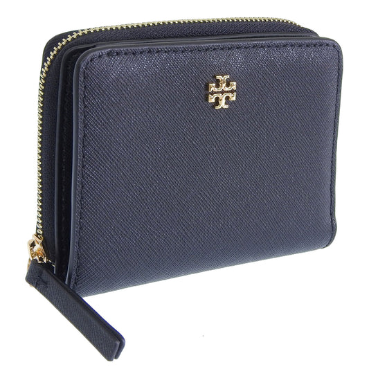 トリーバーチ 財布 レディース 二つ折り財布 アウトレット レザー ブラック エマーソン EMERSON MINI WALLET 147606-001 TORY BURCH