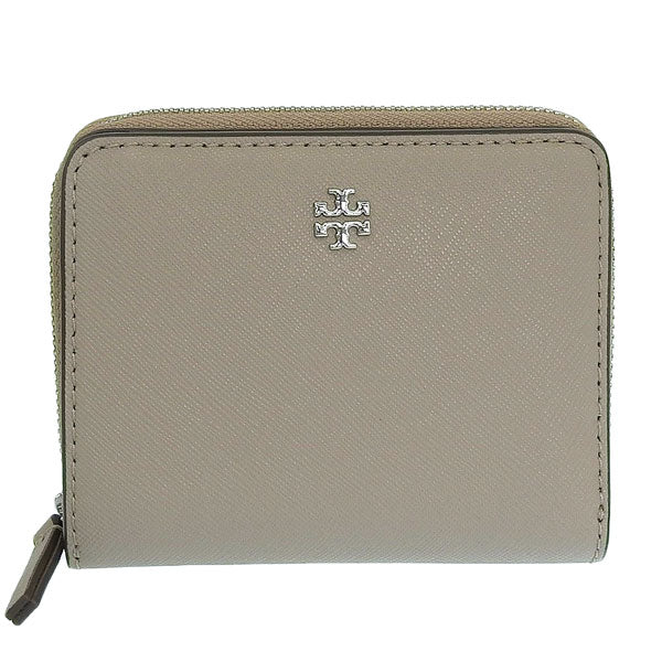 トリーバーチ 財布 レディース 二つ折り財布 アウトレット レザー グレー 147606-083 TORY BURCH 母の日　土日祝も毎日発送します