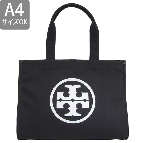 トリーバーチ バッグ レディース トートバッグ ブラック ELLA CANVAS TOTE 148792-001 TORY BURCH A4対応