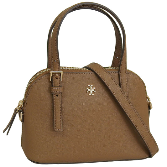 トリーバーチ バッグ レディース 2WAY ショルダーバッグ ハンドバッグ アウトレット ブラウン EMERSON DOME SATCHEL 149694-909 TORY BURCH