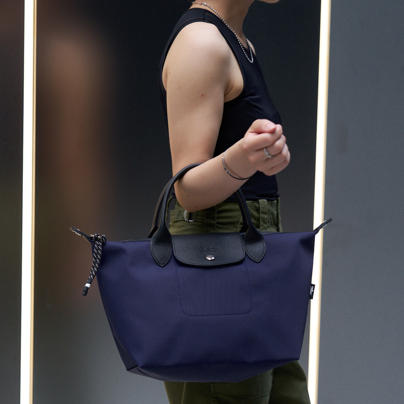 ロンシャン バッグ レディース 2WAY ハンドバッグ ナイロン ネイビー LE PLIAGE GREEN ENERGY 1512-HSR-006 LONGCHAMP 母の日　土日祝も毎日発送します
