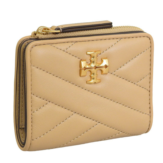 トリーバーチ 財布 レディース 二つ折り財布 OS レザー ベージュ KIRA CHEVRON BI-FOLD WALLET 153121-250 TORY BURCH 母の日　土日祝も毎日発送します