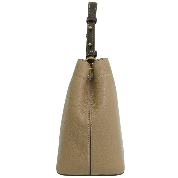 トリーバーチ バッグ レディース ショルダーバッグ ハンドバッグ 2WAY アウトレット レザー ベージュ FELIX COLOR-BLOCK BUCKET BAG 153436-200 TORY BURCH