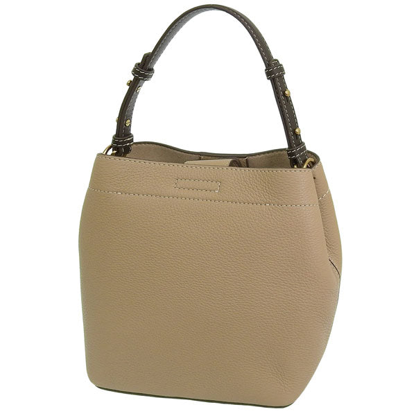 トリーバーチ バッグ レディース ショルダーバッグ ハンドバッグ 2WAY アウトレット レザー ベージュ FELIX COLOR-BLOCK BUCKET BAG 153436-200 TORY BURCH