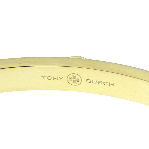 トリーバーチ アクセサリー レディース バングル アウトレット ゴールド BRITTEN PEARL HINGED CUFF 155391-137 TORY BURCH