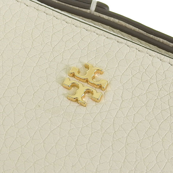 トリーバーチ 財布 レディース 二つ折り財布 アウトレット レザー ホワイト BLAKE MINI WALLET 156119-103 TORY BURCH