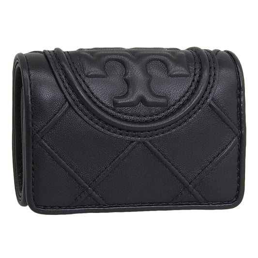 トリーバーチ 財布 レディース 三つ折り財布 ブラック FLEMING SOFT SMALL FLAP WALLET 156558-001 TORY BURCH