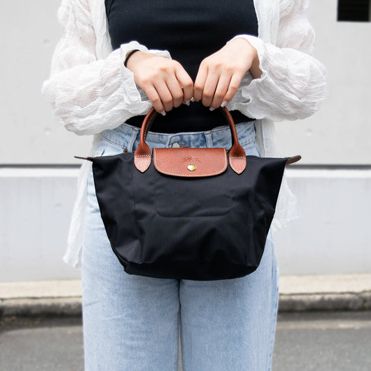 ロンシャン バッグ トート 折りたたみハンドバッグ Sサイズ LONGCHAMP ブラック 1621-089-001 レディース 女性 プレゼント ブランド 母の日　土日祝も毎日発送します
