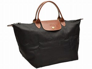 ロンシャン バッグ 折りたたみハンドバッグ レディース 女性 プレゼント ブランド ギフト a4 通勤 大きい 大容量 LONGCHAMP ブラック ナイロン×レザー 1623-089-001 新生活  母の日　土日祝も毎日発送します