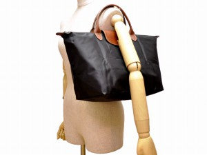 ロンシャン バッグ 折りたたみハンドバッグ レディース 女性 プレゼント ブランド ギフト a4 通勤 大きい 大容量 LONGCHAMP ブラック ナイロン×レザー 1623-089-001 新生活  母の日　土日祝も毎日発送します