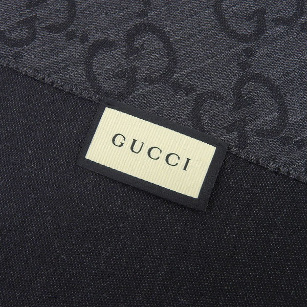 グッチ ストール 女性 レディース プレゼントGUCCI GG柄 ダークグレー 1659043g6461100 ギフトケース付き ブランド