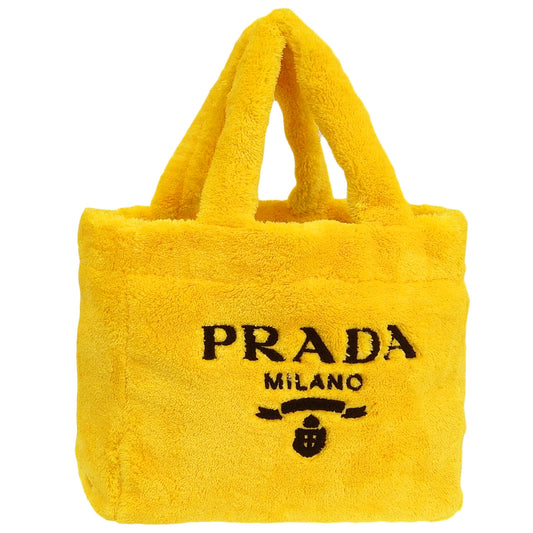 プラダ バッグ レディース トートバッグ アウトレット イエロー SPUGNA-SHOPPING XL BAG 1BG130 SPUGNA GIALLO NERO PRADA A4対応