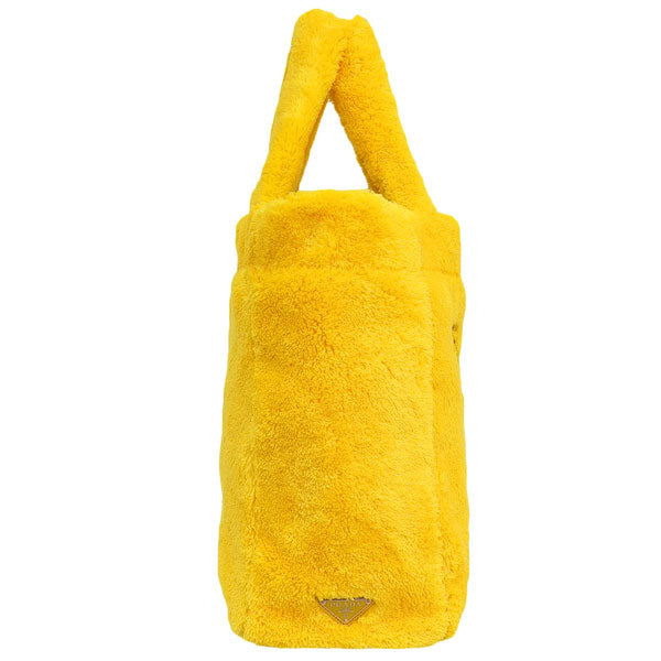 プラダ バッグ レディース トートバッグ アウトレット イエロー SPUGNA-SHOPPING XL BAG 1BG130 SPUGNA GIALLO NERO PRADA A4対応