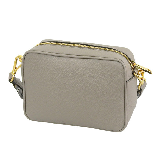 プラダ バッグ レディース ショルダーバッグ アウトレット レザー グレー バンドリエラ BANDOLIERA 1BH096VIPH-ARGI PRADA 母の日　土日祝も毎日発送します