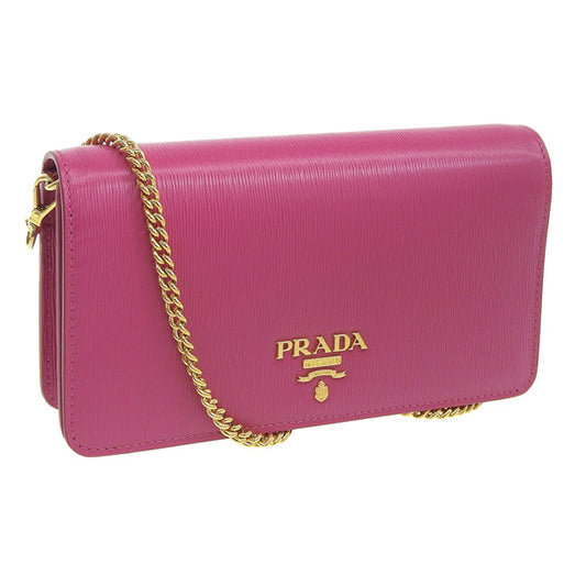 プラダ バッグ レディース ショルダーバッグ アウトレット レザー ピンク 1DH044 VITELLO MOVE FUXIA PRADA 母の日　土日祝も毎日発送します