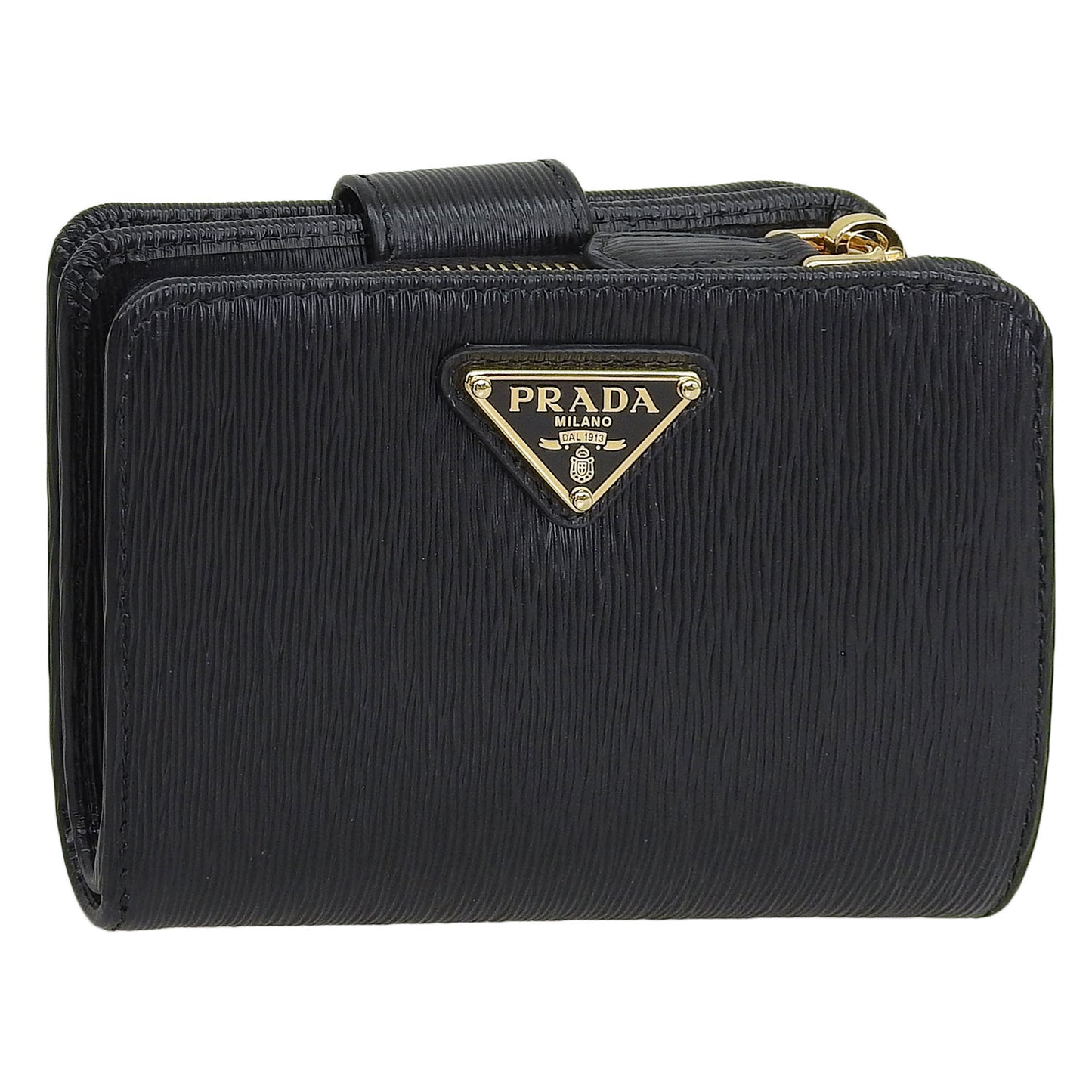 プラダ 財布 レディース 二つ折り財布 アウトレット レザー ブラック PORTAF.PICCOLO LAMPO 1ML018 2DDU F0002 NERO PRADA