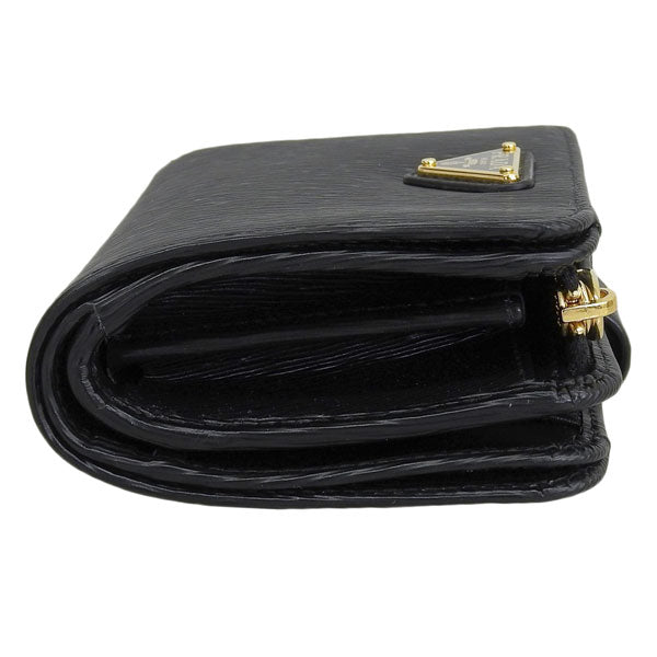 プラダ 財布 レディース 二つ折り財布 アウトレット レザー ブラック PORTAF.PICCOLO LAMPO 1ML018 2DDU F0002 NERO PRADA