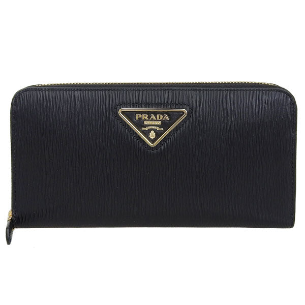 プラダ 財布 レディース 長財布 アウトレット レザー ブラック PORTAF.GRANDE LAMPO 1ML506 2CN0 F0002 NERO PRADA