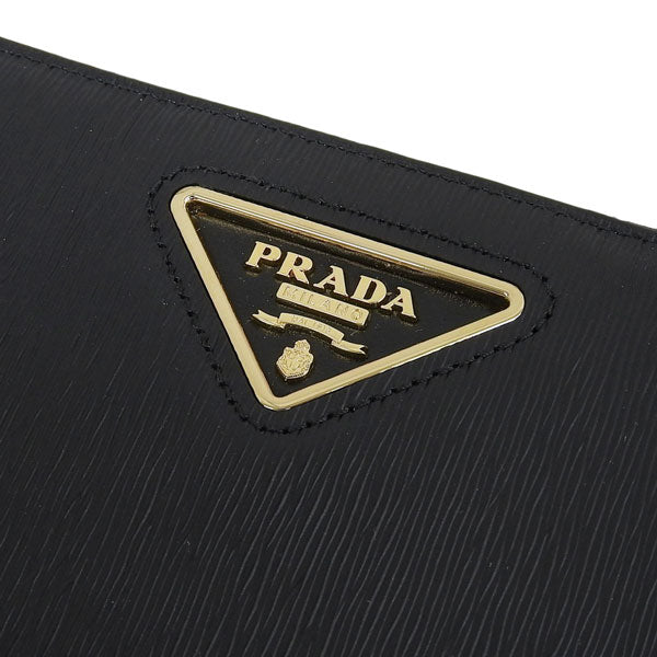 プラダ 財布 レディース 長財布 アウトレット レザー ブラック PORTAF.GRANDE LAMPO 1ML506 2CN0 F0002 NERO PRADA