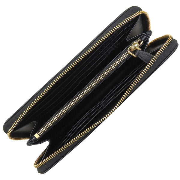 プラダ 財布 レディース 長財布 アウトレット レザー ブラック PORTAF.GRANDE LAMPO 1ML506 2DDU F0002 NERO PRADA
