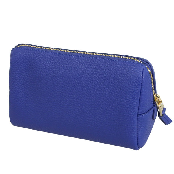 プラダ 小物 レディース ポーチ アウトレット レザー ブルー CONTENITORE 1ND004 VIT.DAINO ROYAL PRADA 母の日　土日祝も毎日発送します