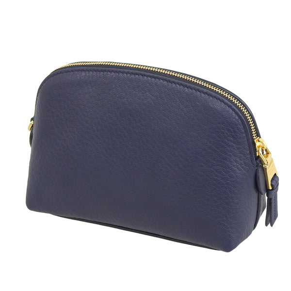 プラダ 小物 レディース ポーチ アウトレット レザー ネイビー 1ND005 CERVO BALTICO PRADA 母の日　土日祝も毎日発送します