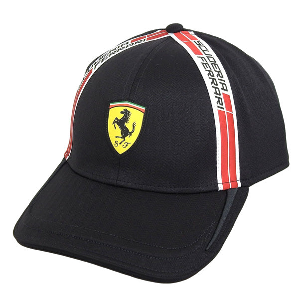 フェラーリ 帽子 メンズ キャップ アウトレット ブラック MEN ICON TAPE ON SIDE CAP 270066067 FERRARI 母の日　土日祝も毎日発送します