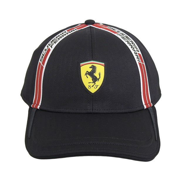 フェラーリ 帽子 メンズ キャップ アウトレット ブラック MEN ICON TAPE ON SIDE CAP 270066067 FERRARI 母の日　土日祝も毎日発送します