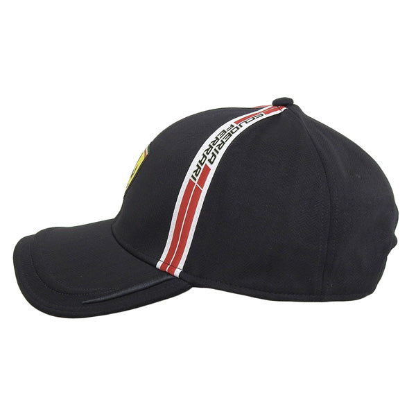 フェラーリ 帽子 メンズ キャップ アウトレット ブラック MEN ICON TAPE ON SIDE CAP 270066067 FERRARI 母の日　土日祝も毎日発送します