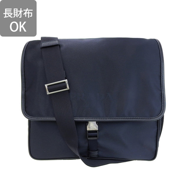 プラダ PRADA ショルダーバッグ バッグ ナイロン サフィアーノレザー ダークブルー レディース 2vd166tesa-bleu-zz 新生活  ブランド 母の日　土日祝も毎日発送します