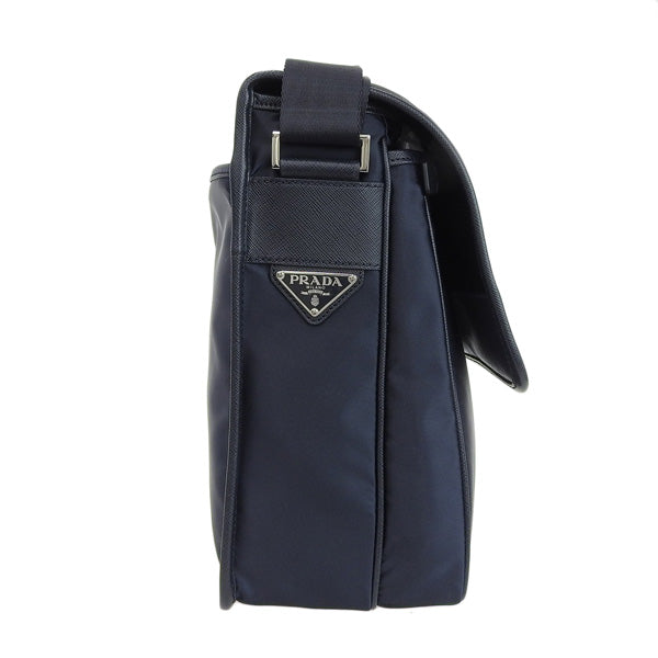 プラダ PRADA ショルダーバッグ バッグ ナイロン サフィアーノレザー ダークブルー レディース 2vd166tesa-bleu-zz 新生活  ブランド 母の日　土日祝も毎日発送します