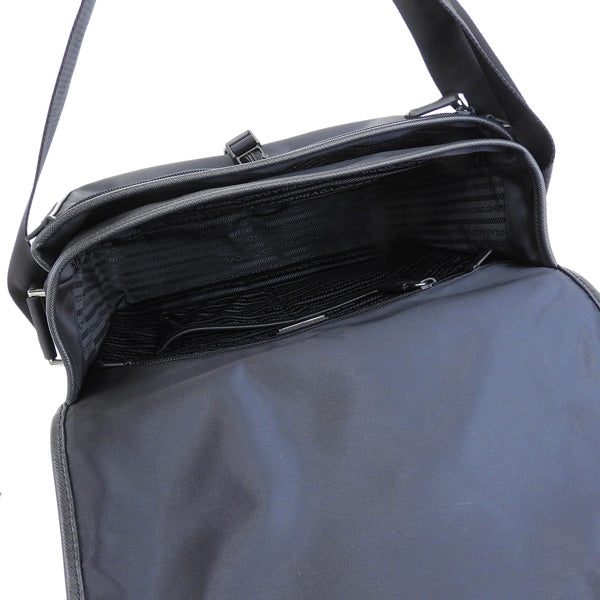 プラダ PRADA ショルダーバッグ バッグ ナイロン サフィアーノレザー ダークブルー レディース 2vd166tesa-bleu-zz 新生活  ブランド 母の日　土日祝も毎日発送します