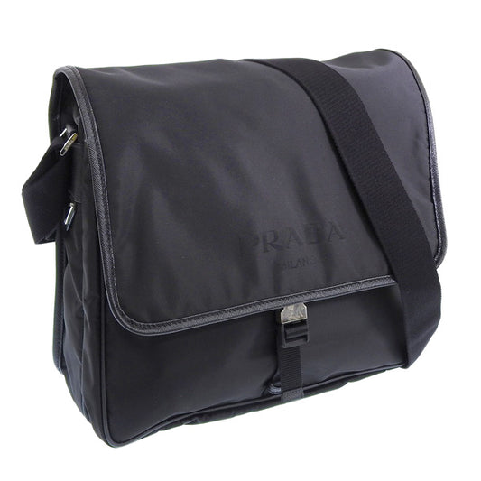 プラダ バッグ レディース ショルダーバッグ アウトレット ブラック 2VD166 TESSUTO+SAFFIANO NERO PRADA 母の日　土日祝も毎日発送します