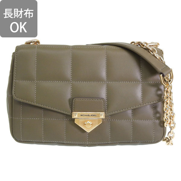 マイケルコース バッグ レディース ショルダーバッグ レザー カーキ SOHO LG CHAIN SHLDR 30F0G1SL3L-333 MICHAEL KORS